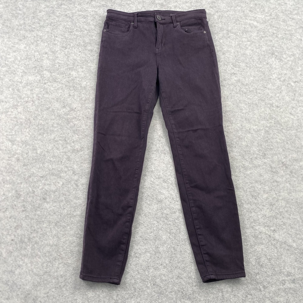 KUT From The Kloth High Rise Ankle Skinny Jeans Womens 4 (28x25) Purple Denim